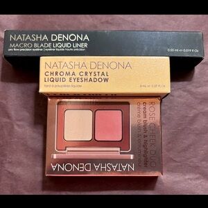 Natasha Denona-ChromaCrystal-Liquid Eyeshadow,MacroBlade Liquid Liner&Cheek Duo
